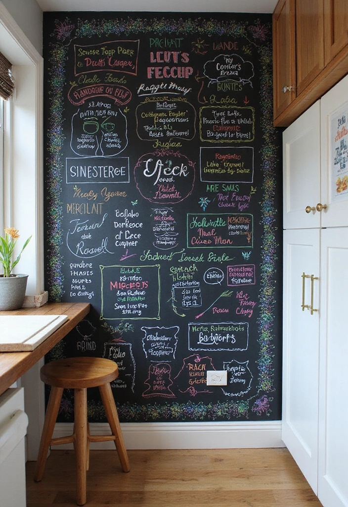 25 Great Wall Decor Ideas That Will Transform Your Space (You Won't Believe #12!) - 12. Transformative Chalkboard Walls