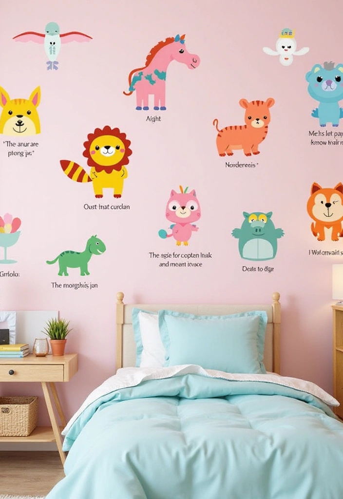 25 Great Wall Decor Ideas That Will Transform Your Space (You Won't Believe #12!) - 3. Wall Decals for a Fun Touch