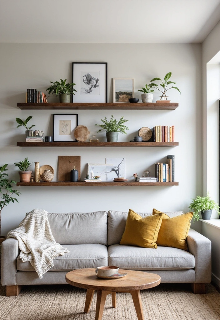 25 Great Wall Decor Ideas That Will Transform Your Space (You Won't Believe #12!) - 4. Floating Shelves for Display