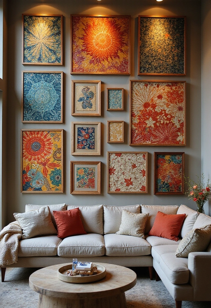 25 Great Wall Decor Ideas That Will Transform Your Space (You Won't Believe #12!) - 5. Framed Fabric Art